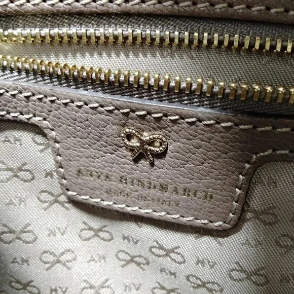 Anya Hindmarch Hand Bag Brown Leather 3131635